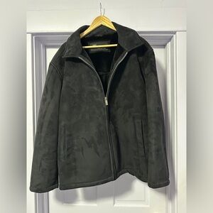 Dockers Men's Black Faux Suede Jacket XL?